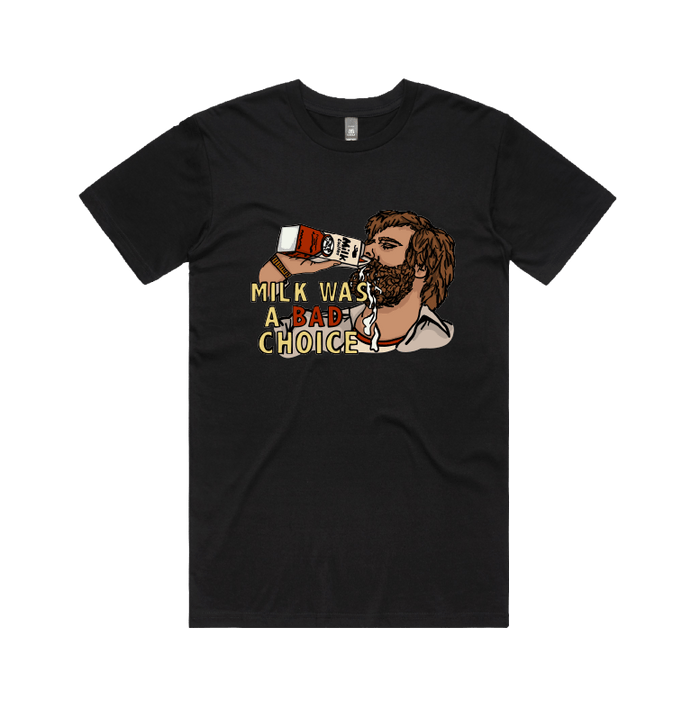 S / Black / Large Front Design Milk Was A Bad Choice 🥛 - Men's T Shirt