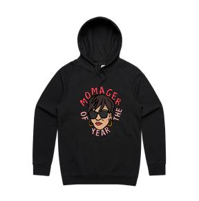 S / Black / Large Front Design Momager 🕶️ - Unisex Hoodie