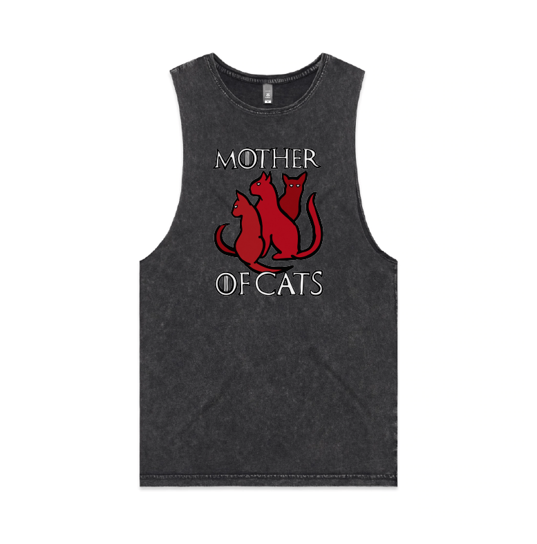 S / Black / Large Front Design Mother of Cats 🐈 - Tank