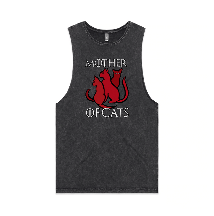 S / Black / Large Front Design Mother of Cats 🐈 - Tank