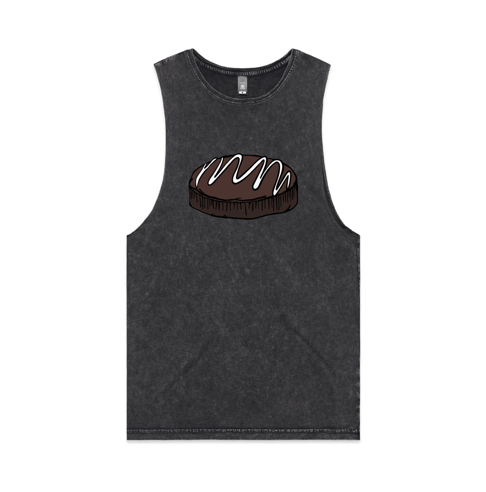 S / Black / Large Front Design Mud Cake 🎂 - Tank