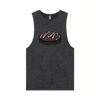 S / Black / Large Front Design Mud Cake 🎂 - Tank