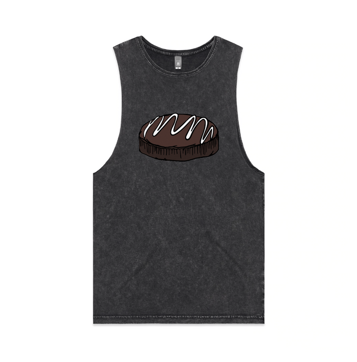 S / Black / Large Front Design Mud Cake 🎂 - Tank
