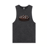S / Black / Large Front Design Mud Cake 🎂 - Tank