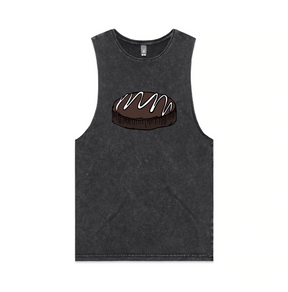 S / Black / Large Front Design Mud Cake 🎂 - Tank