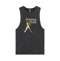 S / Black / Large Front Design Mummaaaaa 🎙️ - Tank