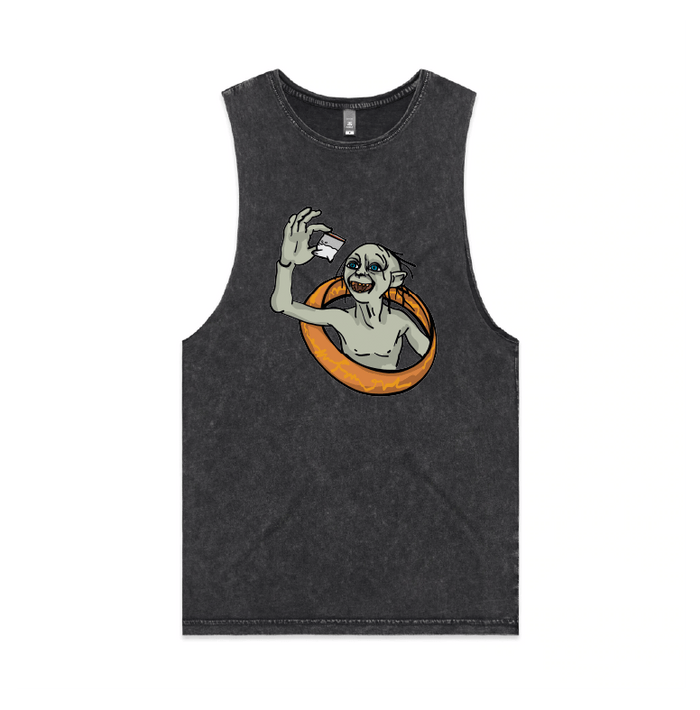 S / Black / Large Front Design My Precious 👃🏻 - Tank