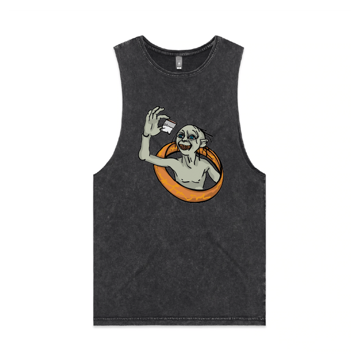 S / Black / Large Front Design My Precious 👃🏻 - Tank