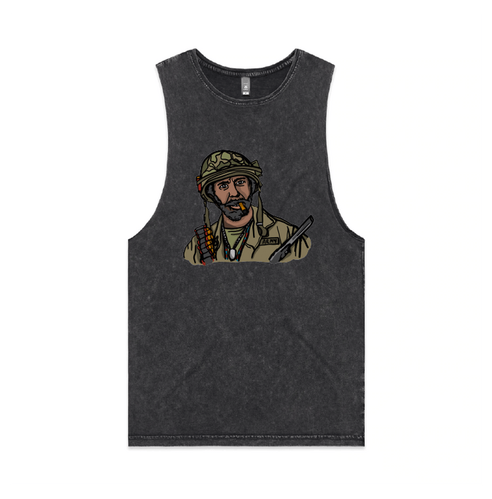 S / Black / Large Front Design Never Go Full Retard 💥 - Tank