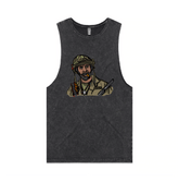 S / Black / Large Front Design Never Go Full Retard 💥 - Tank