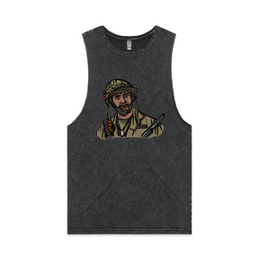 S / Black / Large Front Design Never Go Full Retard 💥 - Tank