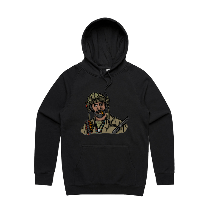 S / Black / Large Front Design Never Go Full Retard 💥 - Unisex Hoodie