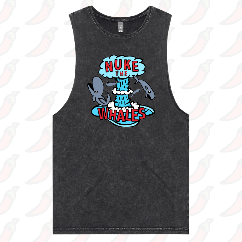 S / Black / Large Front Design Nuke The Whales 💣🐳 – Tank