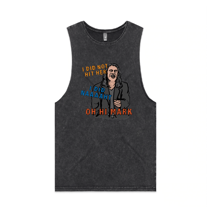 S / Black / Large Front Design Oh Hi Mark 👋🏻 - Tank