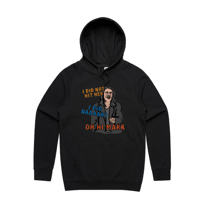 S / Black / Large Front Design Oh Hi Mark 👋🏻 - Unisex Hoodie