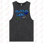 S / Black / Large Front Design Pfizer Gang 💉 - Tank