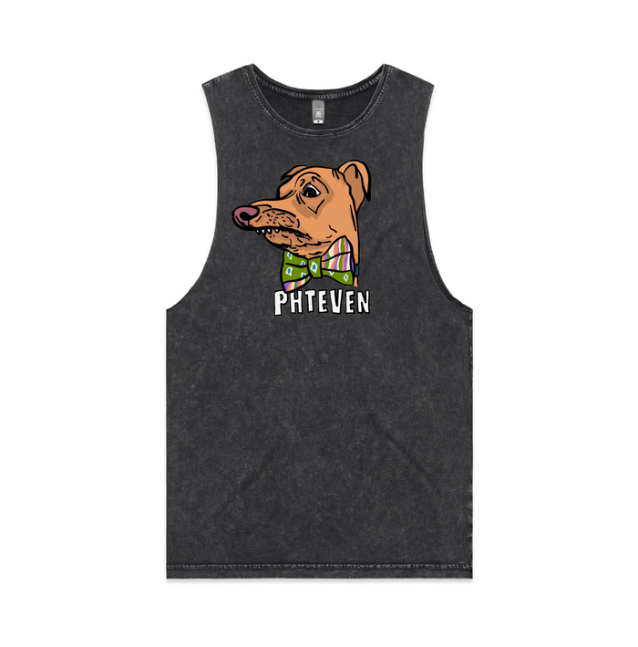 S / Black / Large Front Design Phteven Good Boy 🐶 - Tank