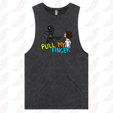 S / Black / Large Front Design Pull My Finger 👉 – Tank