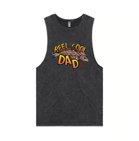 S / Black / Large Front Design Reel Cool Dad 🎣 - Tank