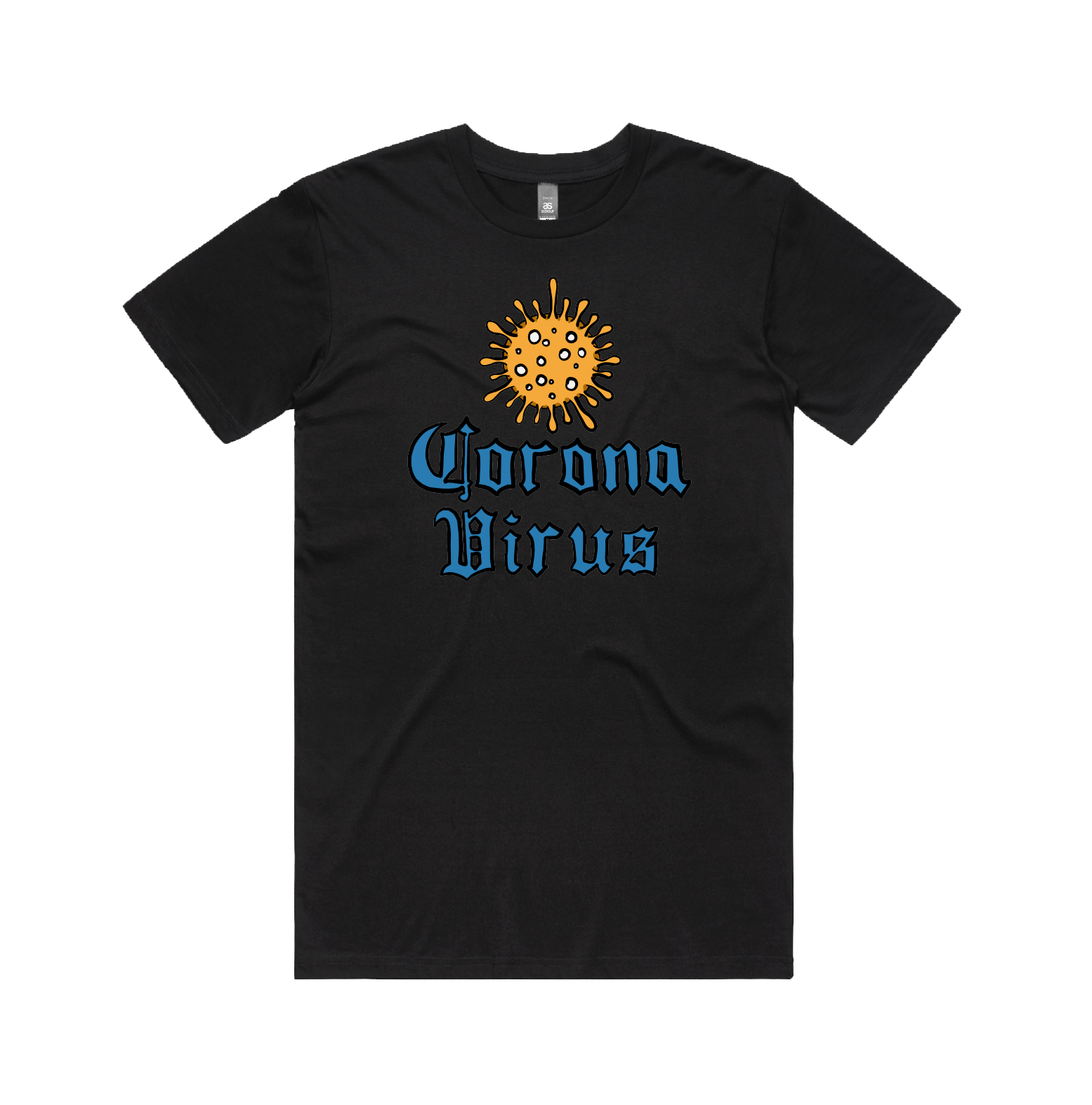 S / Black / Large Front Design Rona Beer 🍺 - Men's T Shirt