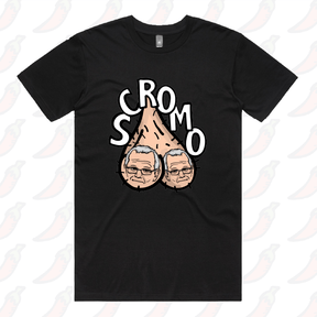 S / Black / Large Front Design Scromo 🥜🥜  – Men's T Shirt