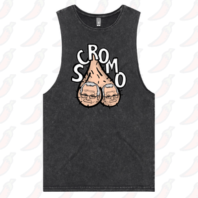 S / Black / Large Front Design Scromo 🥜🥜  – Tank