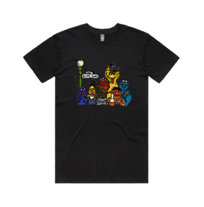S / Black / Large Front Design Sesame Gang 🥴 - Men's T Shirt