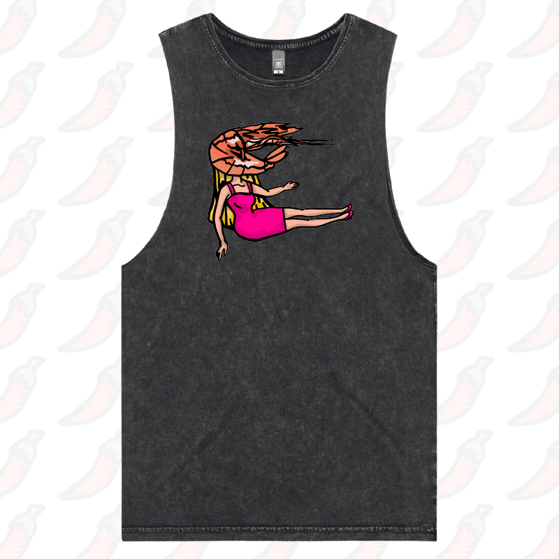 S / Black / Large Front Design Shrimp on a Barbie 👜 - Tank
