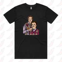 S / Black / Large Front Design Step Brothers 👨🏽‍🤝‍👨🏻 - Men's T Shirt