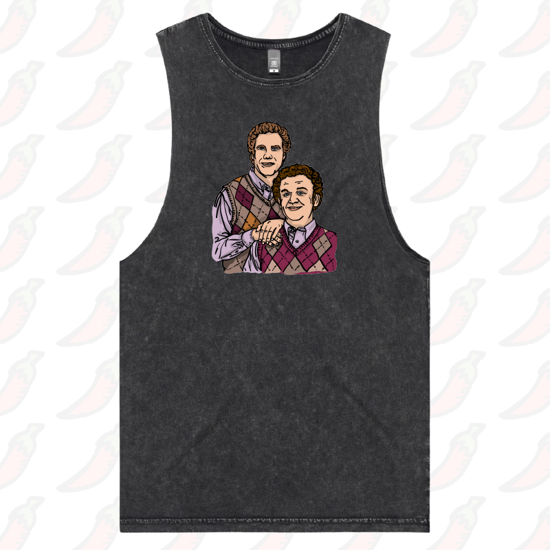 S / Black / Large Front Design Step Brothers 👨🏽‍🤝‍👨🏻 - Tank