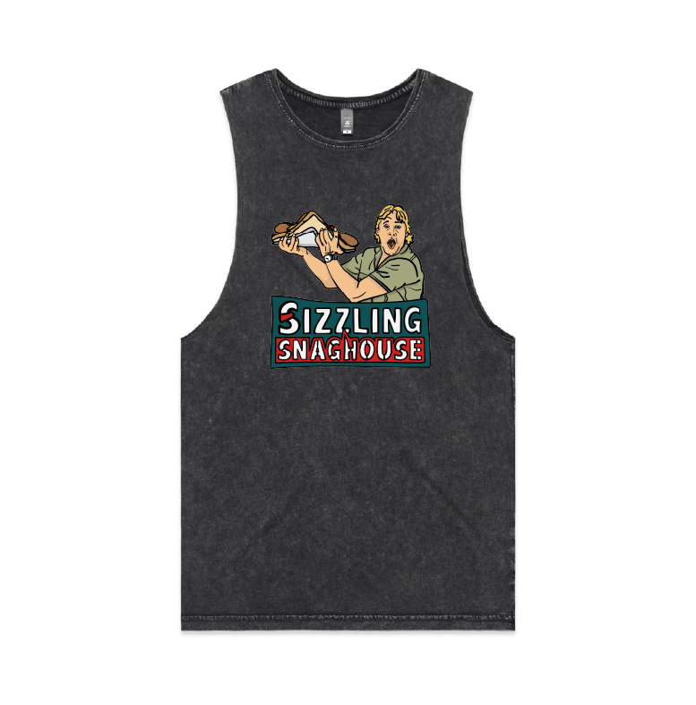 S / Black / Large Front Design Steve's Snaghouse 🌭 - Tank