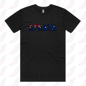 S / Black / Large Front Design Straya 🐨 - Men's T Shirt