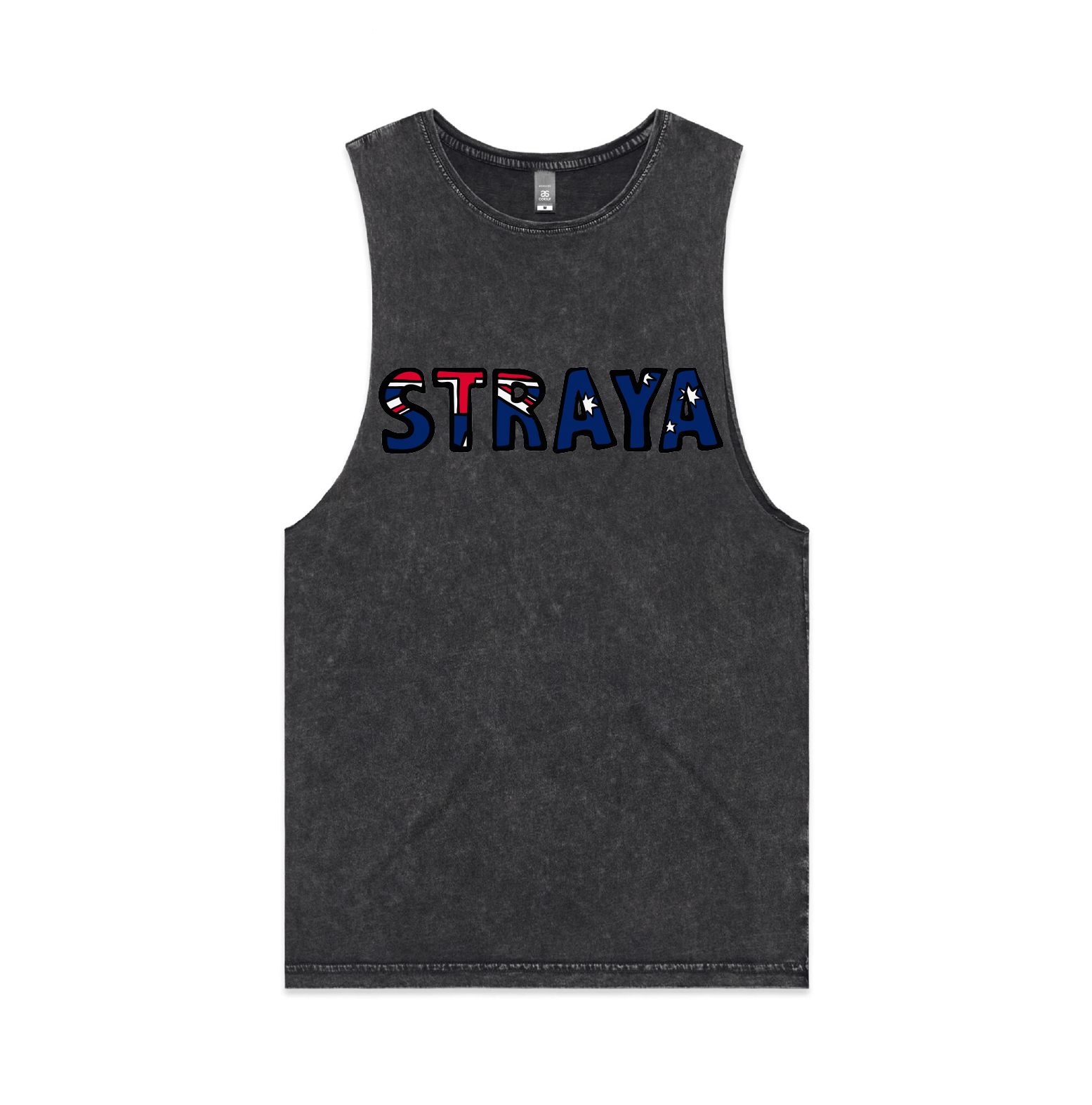 S / Black / Large Front Design Straya 🐨 - Tank