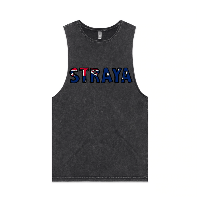 S / Black / Large Front Design Straya 🐨 - Tank
