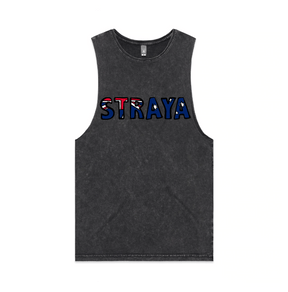 S / Black / Large Front Design Straya 🐨 - Tank