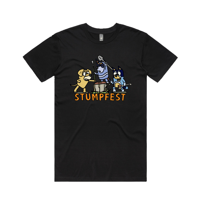 S / Black / Large Front Design Stumpfest 🪓 - Men's T Shirt