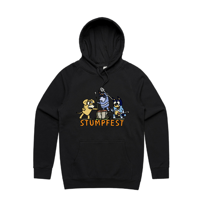S / Black / Large Front Design Stumpfest 🪓 - Unisex Hoodie