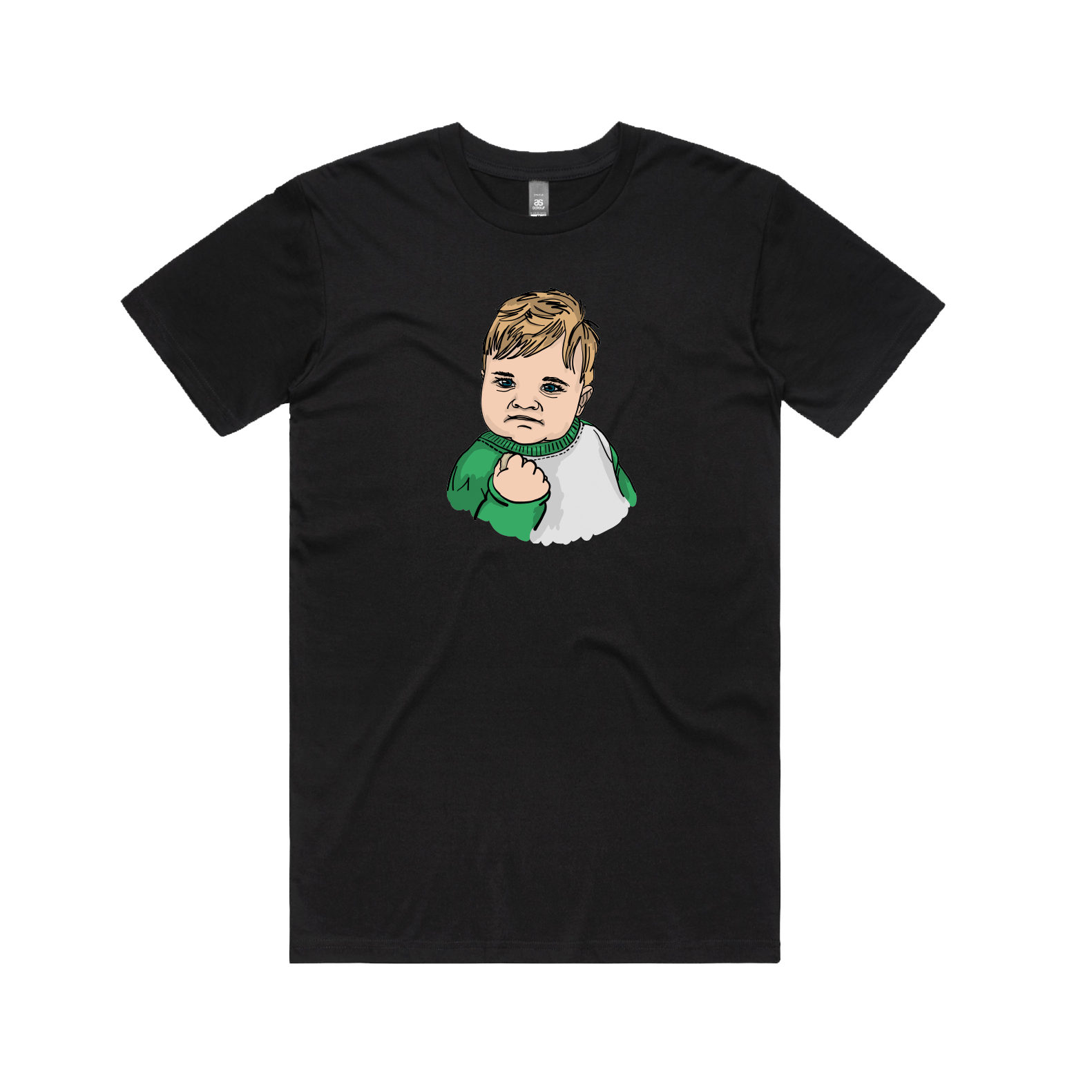 S / Black / Large Front Design Success Kid ✊ - Men's T Shirt