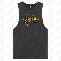 S / Black / Large Front Design Super Daddio ⭐🍄 –  Tank