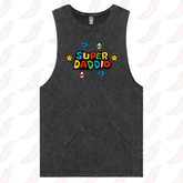 S / Black / Large Front Design Super Daddio ⭐🍄 –  Tank