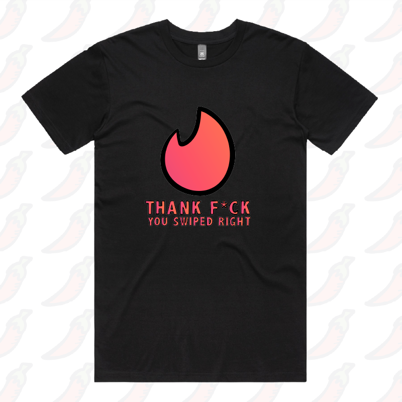 S / Black / Large Front Design Swipe Right 🔥 - Men's T Shirt