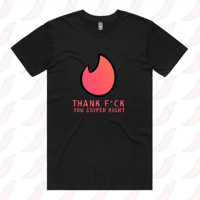 S / Black / Large Front Design Swipe Right 🔥 - Men's T Shirt