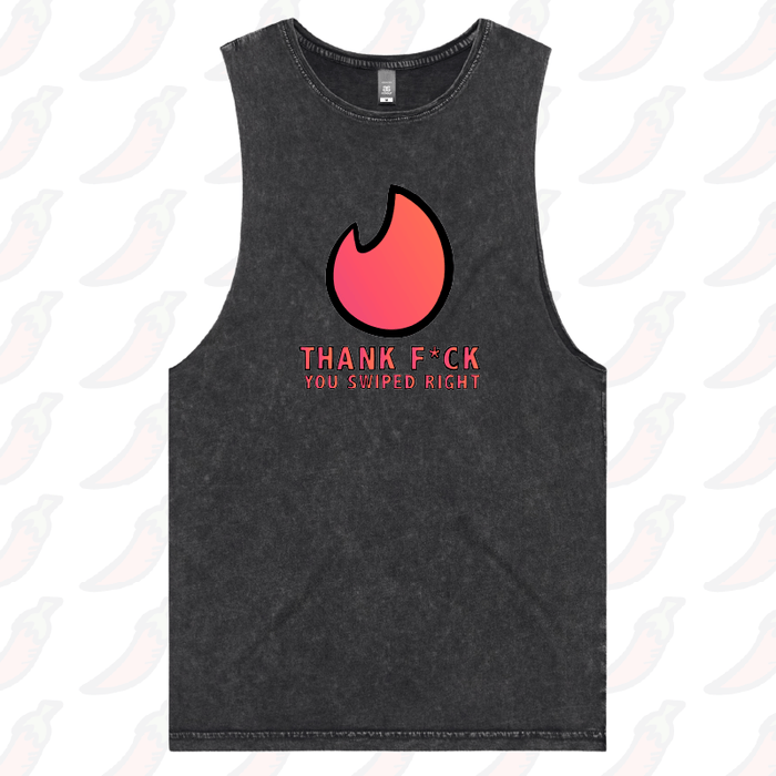 S / Black / Large Front Design Swipe Right 🔥– Tank