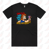 S / Black / Large Front Design Take My Dollary Doos 💵 – Men's T Shirt