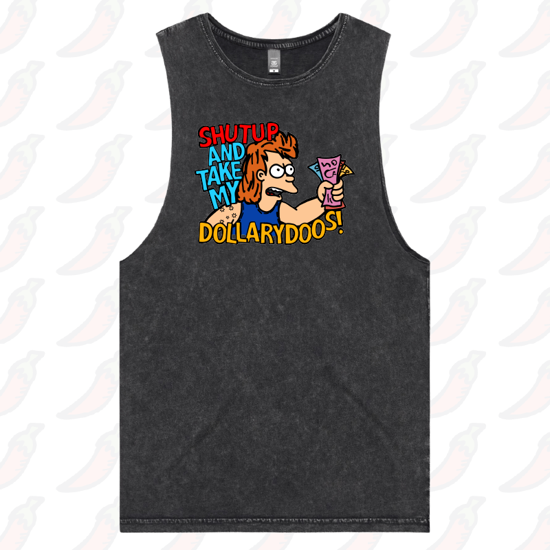 S / Black / Large Front Design Take My Dollary Doos 💵 – Tank