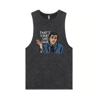 S / Black / Large Front Design That's What She Said 🖨️ - Tank