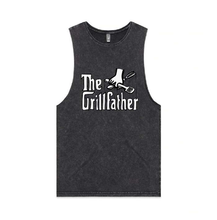 S / Black / Large Front Design The Grillfather 🥩 - Tank