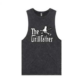 S / Black / Large Front Design The Grillfather 🥩 - Tank