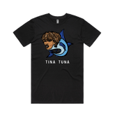 S / Black / Large Front Design Tina Tuna 🐟 - Men's T Shirt