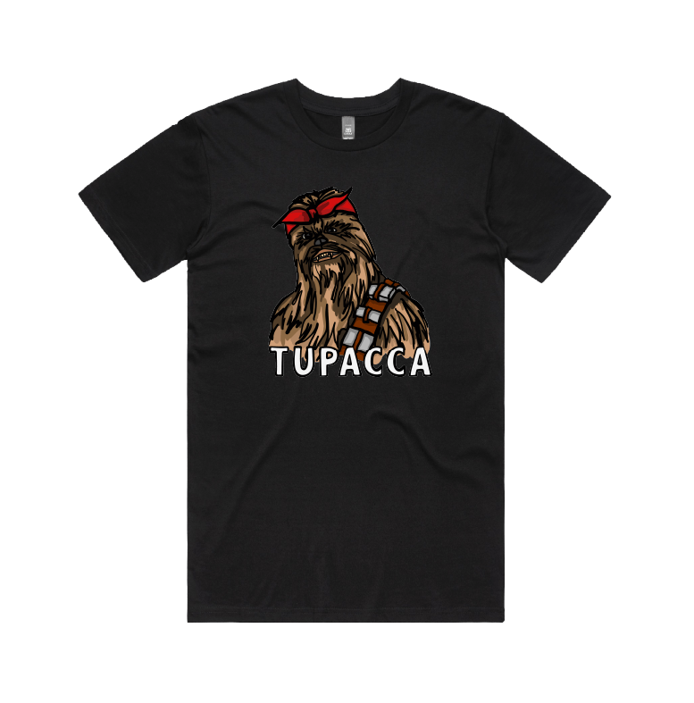 S / Black / Large Front Design Tupacca ✊🏾 - Men's T Shirt